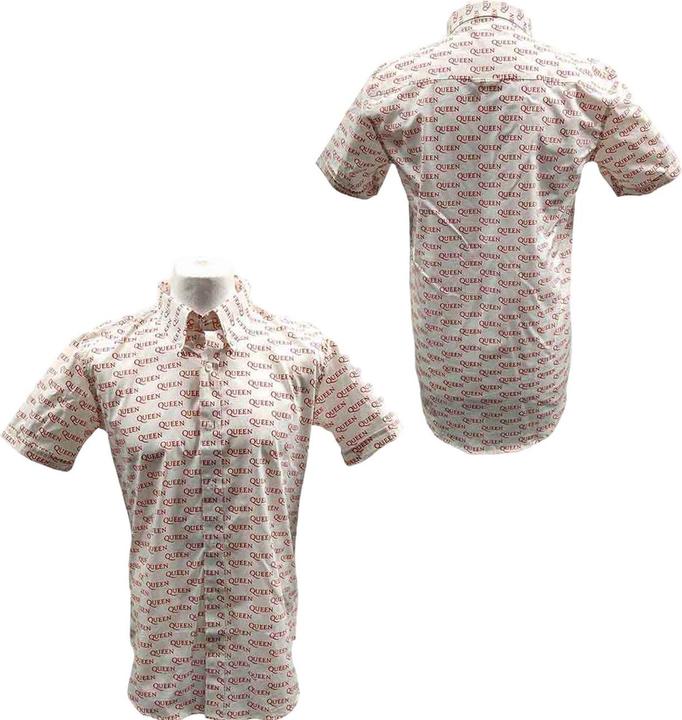 Actual product image Queen Unisex Adult Logo All-Over Print Shirt (XL)