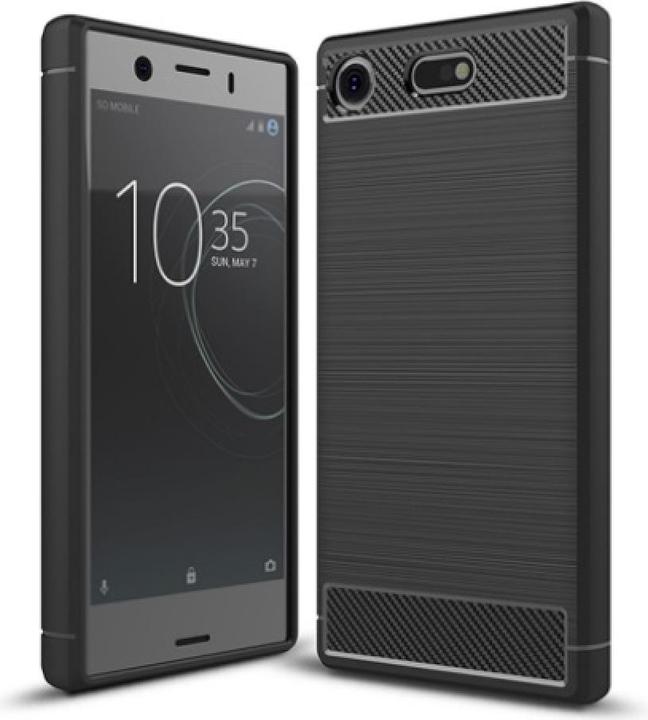 Screenguard Sony Xperia XZ1 Compact Housse Carbon Brushed Soft TPU (Sony Xperia XZ1 Compact)
