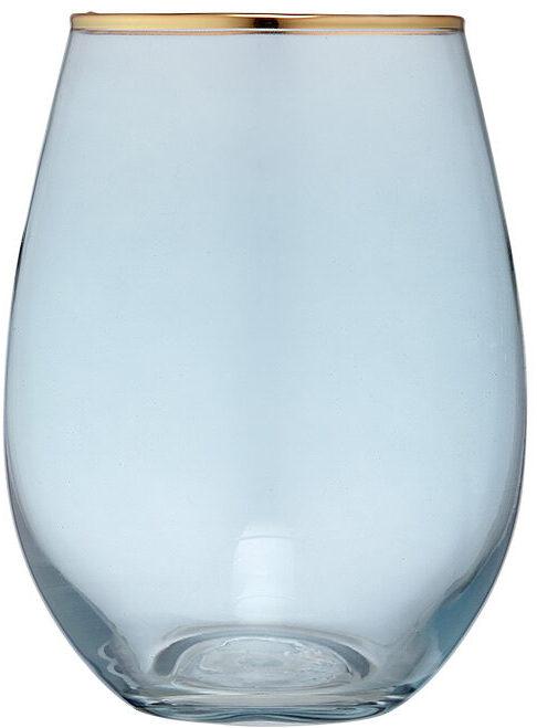 Ladelle Handgefertigte Tumbler-Gläser Chloe Aqua (4er-Set) (0.60 l, 4 x)