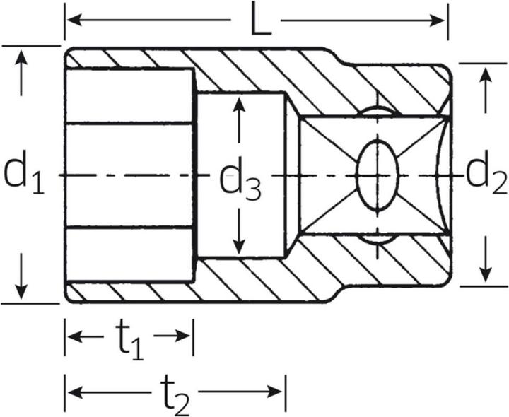 Actual product image Stahlwille Hex socket (18 mm)