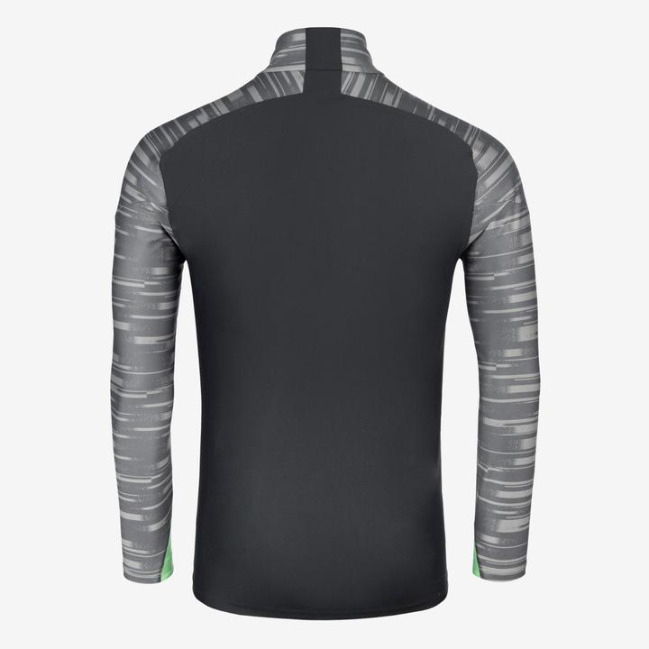 Produktbild Kipsta Damen/Herren Fussball Sweatshirt 1/2 Zip - Viralto PXL grau/grün (M)