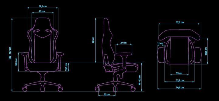 Actual product image Ultradesk Premium Gaming Chair Throne Gaming Chair Fabric