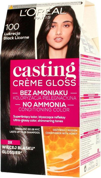 L'Oréal Paris Casting Creme Gloss Cremefarbe Nr. 100 Lakritze 1op. (100 Lukrecja)