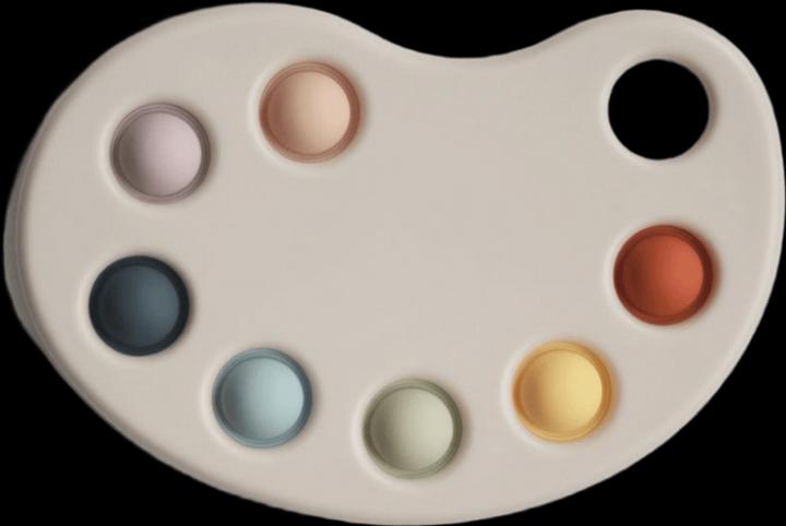 Actual product image Mushie Paint Palette Print Toy