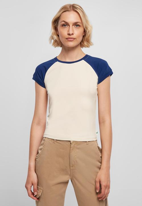 Immagine prodotto Urban Classics Maglietta da baseball corta retrò elasticizzata biologica da donna - 19391 (4XL)