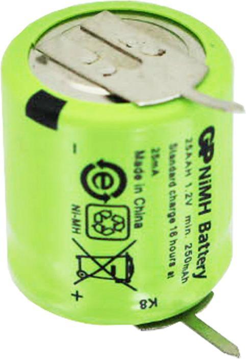 Immagine prodotto GP Batteries Batteria ricaricabile Sanyo N-110AA, 1/3 AA Mignon con contatti di stampa 1-er (1 pz., 1/3 AA, 110 mAh)
