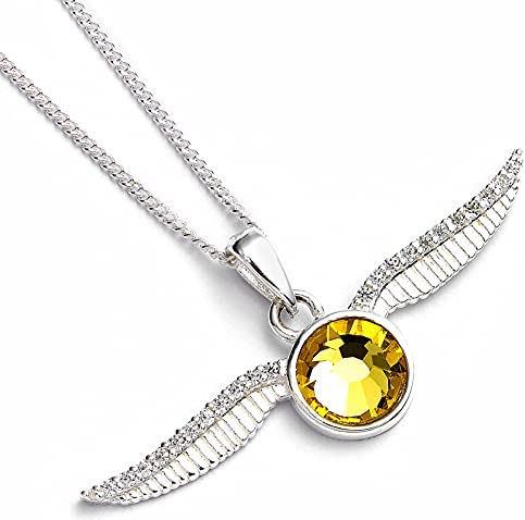 Actual product image GED Harry Potter Golden Snitch Necklace With Crystal