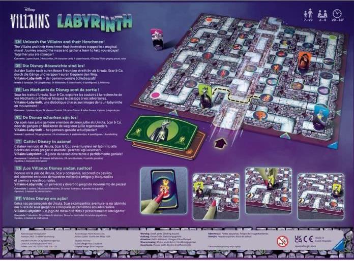 Produktbild Ravensburger Villains Labyrinth (Deutsch, Englisch, Spanisch, Portugiesisch, Italienisch, Französisch, Niederländisch)