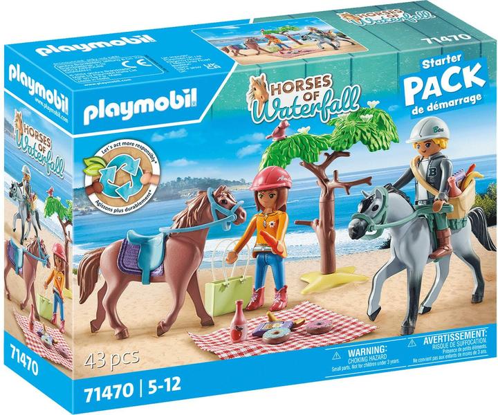 Immagine prodotto Playmobil Reitausflug an den Strand mit Amelia und Ben (71470, Cavalli Playmobil della cascata)