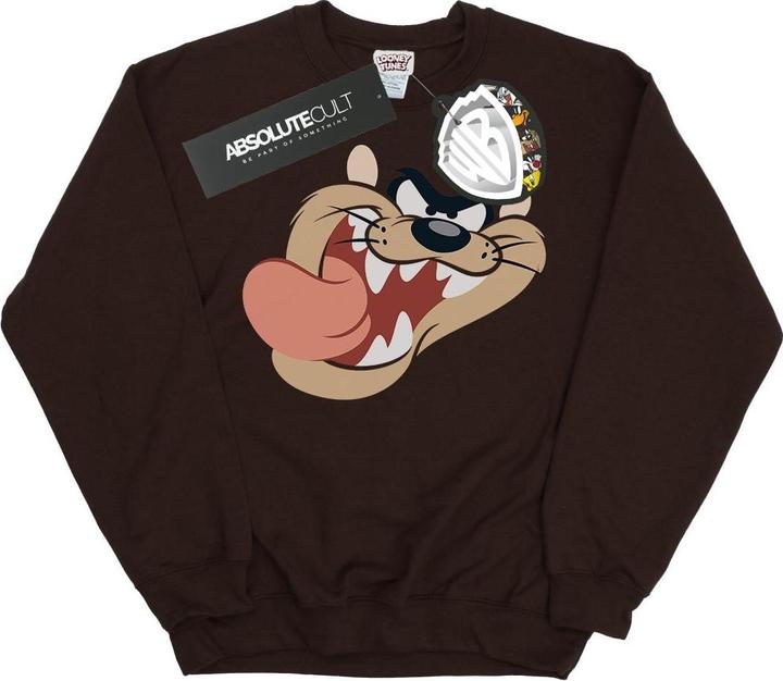 Looney Tunes Tasmanian Devil Face Sweatshirt