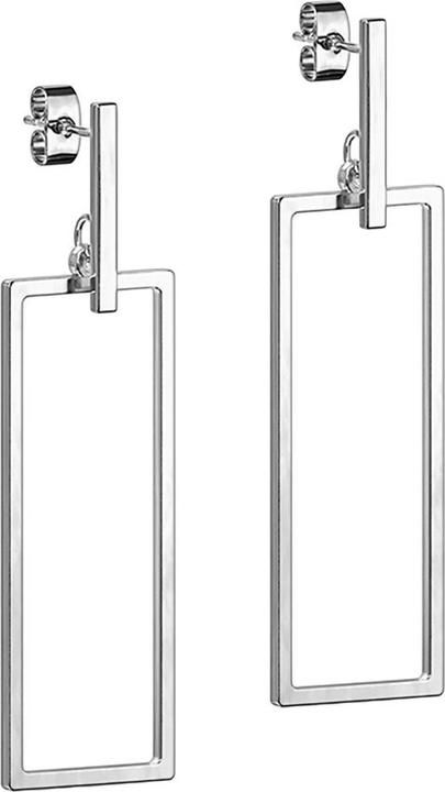 Image du produit Star Piercing Boucles d'oreilles argent Pendentif poutre long carré (sans laiton, Acier chirurgical 316L)