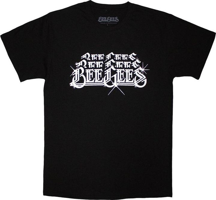 Actual product image Bee Gees Unisex Adult Stacked Logo T-Shirt (M)