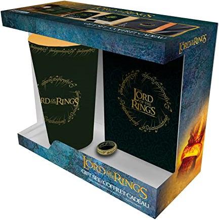 Produktbild ABYstyle Lord of the Rings GiftSet Bicchiere/Badge/Notebook The Ring