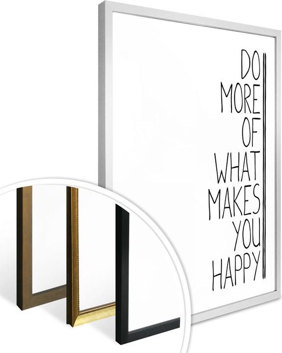 Produktbild Trenddeko Do more of what makes you happy (60 x 80 cm)