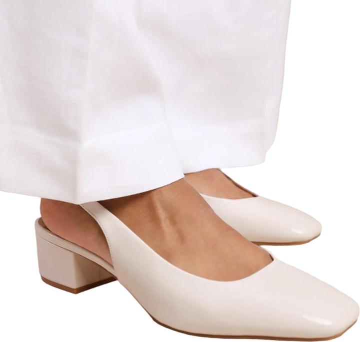 Actual product image Where's That From Womens/Ladies Michigan Patent Leather Sling Back Low Block Heel Sandals (37)