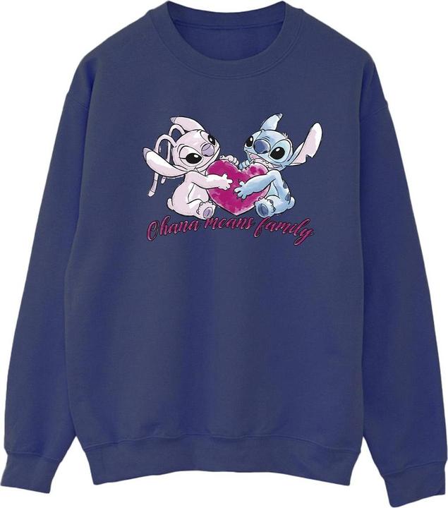 Produktbild Disney Lilo And Stitch Ohana Heart With Angel Sweatshirt (L)