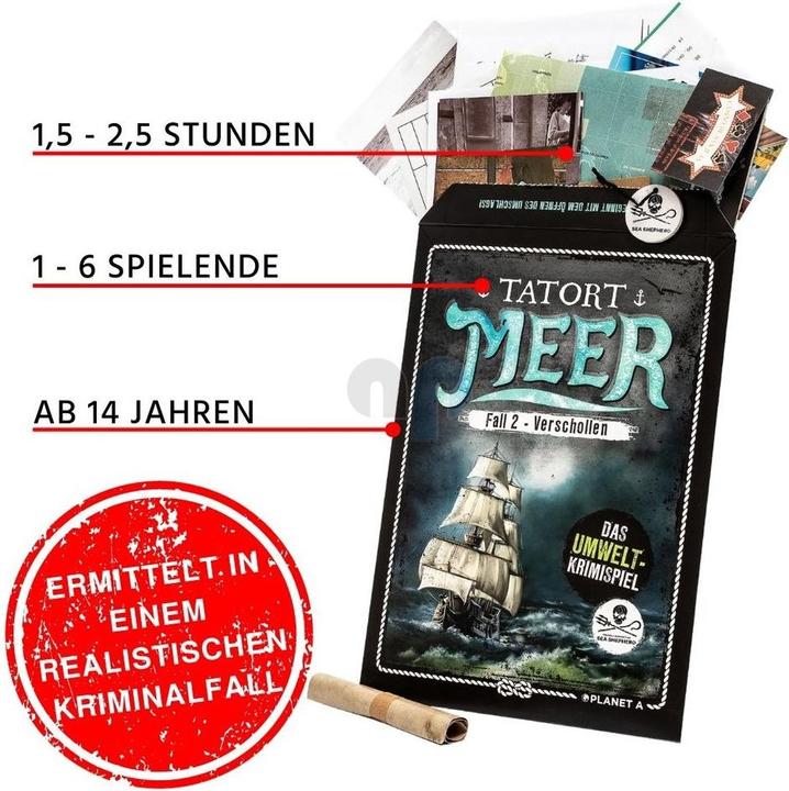 Actual product image Planet A Tatort Meer - Das Umwelt-Krimispiel - Fall 2 Verschollen (German)