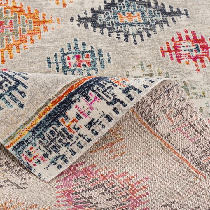 Actual product image Pergamon Kurzflor Designer Teppich Modern Vintage Orient Muster (80 x 150 cm)