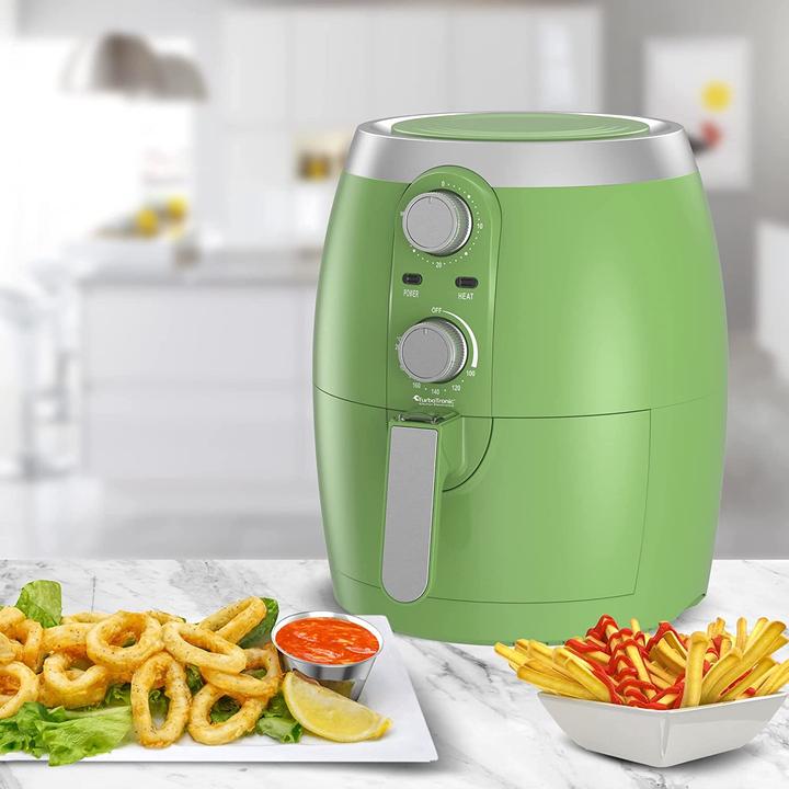 Actual product image TurboTronic By Z-Line Hot Air Deep Fryer Turquoise