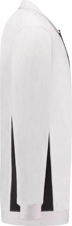 Produktbild Tricorp Sweatshirt Polokragen Bicolor Brusttasche WhiteDarkgrey Gr. L (L)