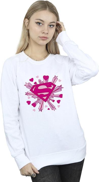 Immagine prodotto Superman Pink Hearts And Stars Logo Felpa Donna (XXL)