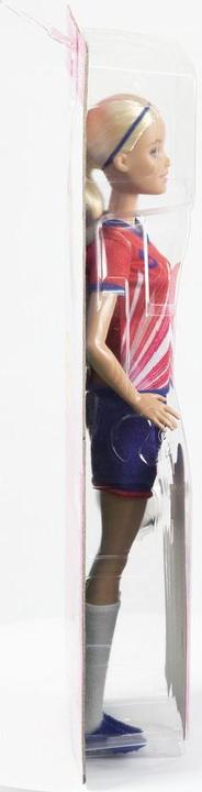 Produktbild Barbie Fussballerpuppe, blond, Trikot mit Nummer 9, Fussball, Stollenschuhe, Socken, für Kinder