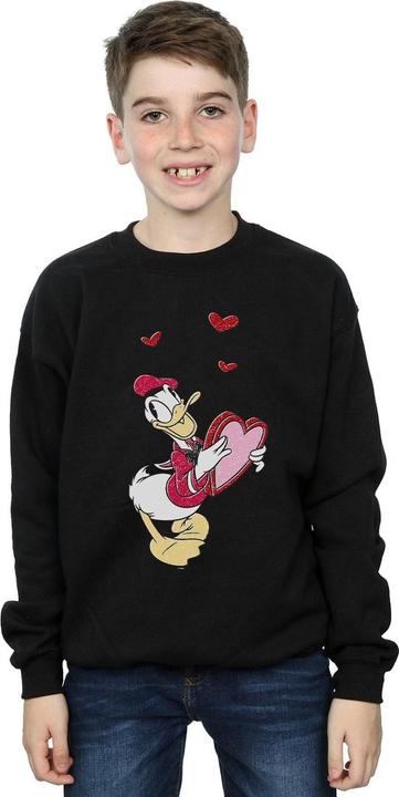 Actual product image Disney Boys Donald Duck Love Heart Sweatshirt (140, 146)