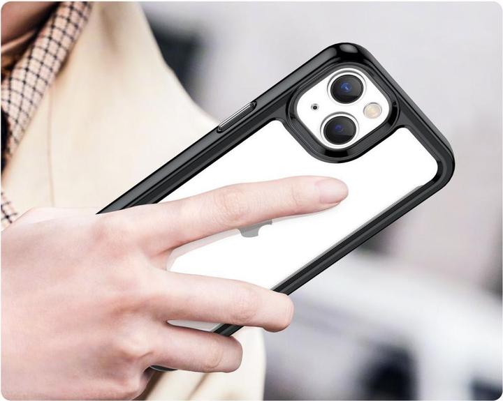 Image du produit Hurtel Outer Space Case iPhone 14 Plus coque rigide avec un cadre en gel noir (Apple iPhone 14 Plus)