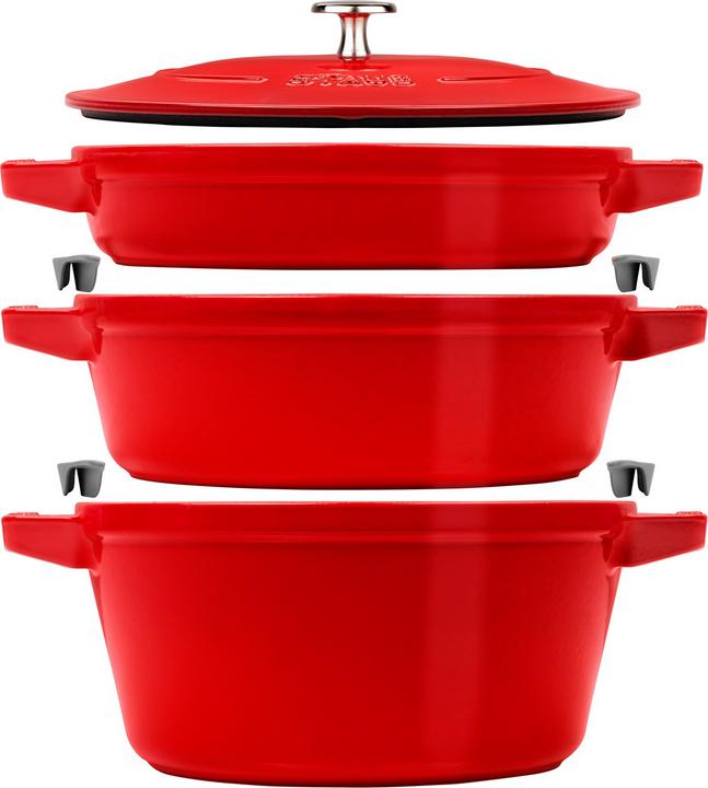Produktbild Staub Cocotte (24 cm, Bräter + Schmortopf, Gusseisen)