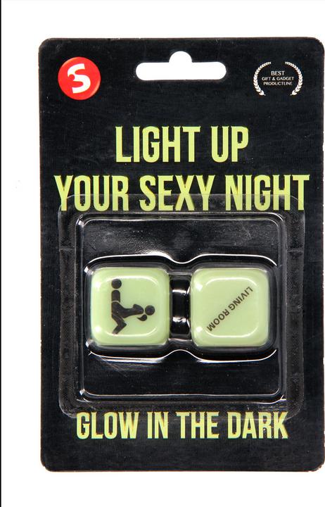Image du produit S-Line Light Up Your Sexy Night Dice - Brille dans l'obscurité (Jeux de dés)