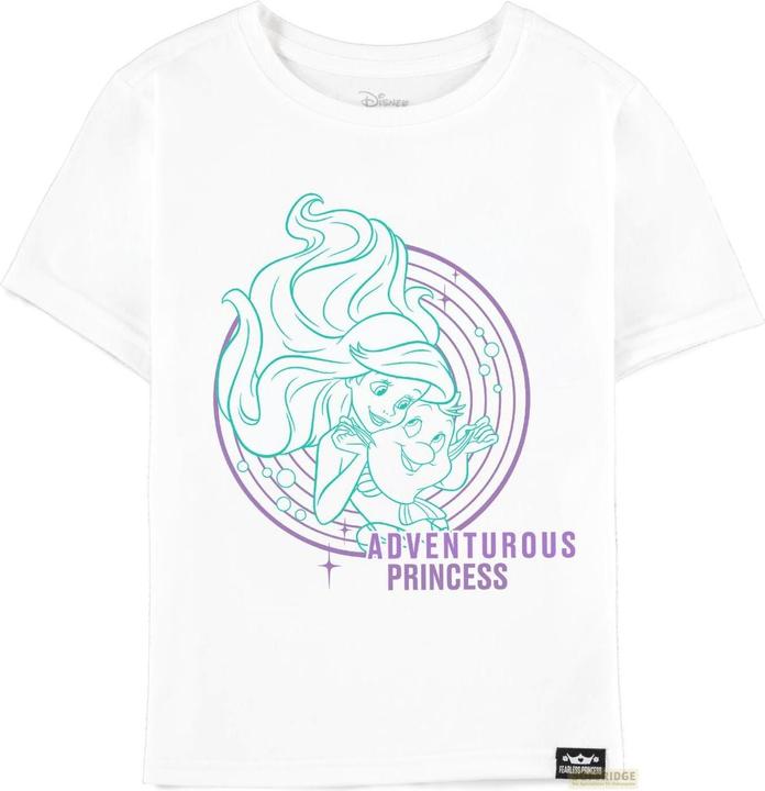 Actual product image Difuzed Disney Fearless Princess (Kids) - Ariel Girls Short Sleeved T-shirt - 122/128 (122)