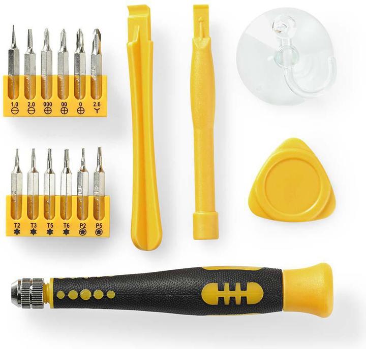 Immagine prodotto Nedis Set di riparazione per telefono/tablet | 17-in-1 | PC / Smartphone / Tablet (17 pezzi)