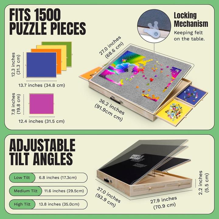 Immagine prodotto Puzzle Ready Tavola del puzzle con funzione di inclinazione (1500 pezzi)