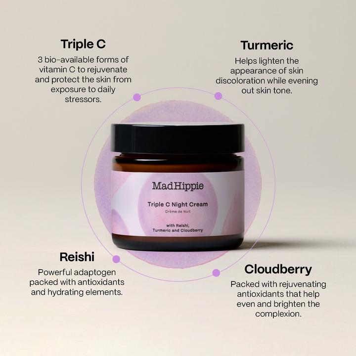 Image du produit MadHippie Triple C Night Cream (60 ml, Crème de nuit)