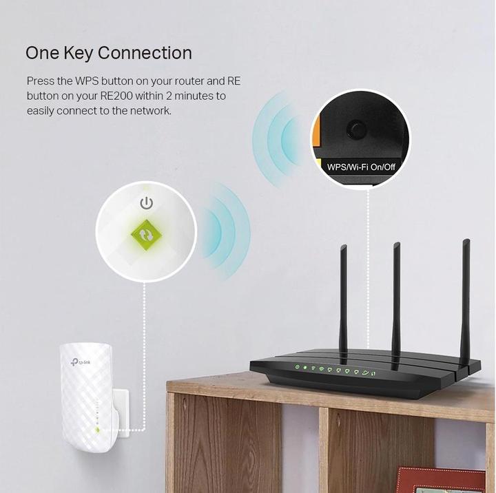 Produktbild TP-Link Re200 (433 Mbit/s, 300 Mbit/s)
