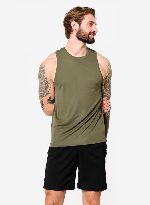 Domyos Tank Top Herren atmungsaktiv - khaki