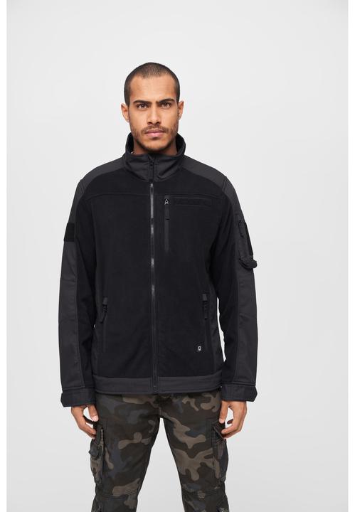 Produktbild Brandit Fleece Ripstop Outdoorjacke Grösse L Farbe Schwarz (L)