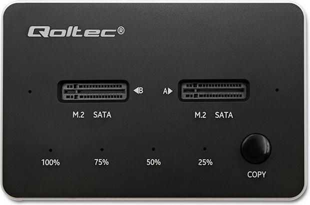 Produktbild Qoltec 50310 Drive docking station (M.2 2280, M.2 22110, M.2 2230, M.2 2260, M.2 2242)