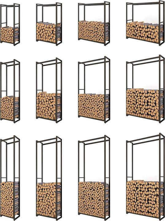 Produktbild Montixx Feuerholzregal, H150xB65xT25cm