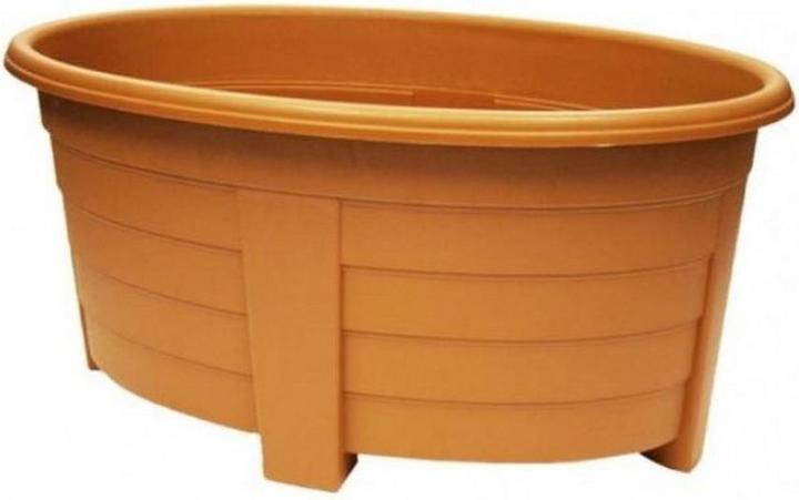 Oval plastic planter