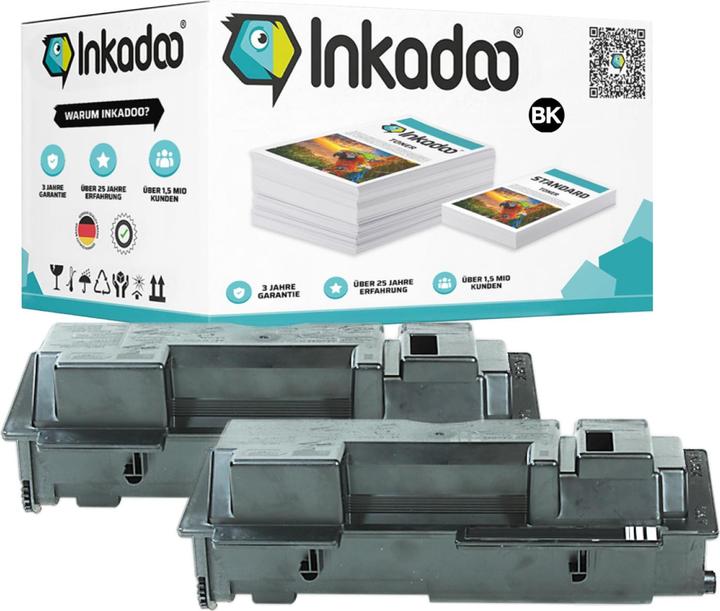 Actual product image Inkadoo Toner compatible to Kyocera/Mita 1T02FM0EU0 / TK-18 XL Toner, black Black (FC)