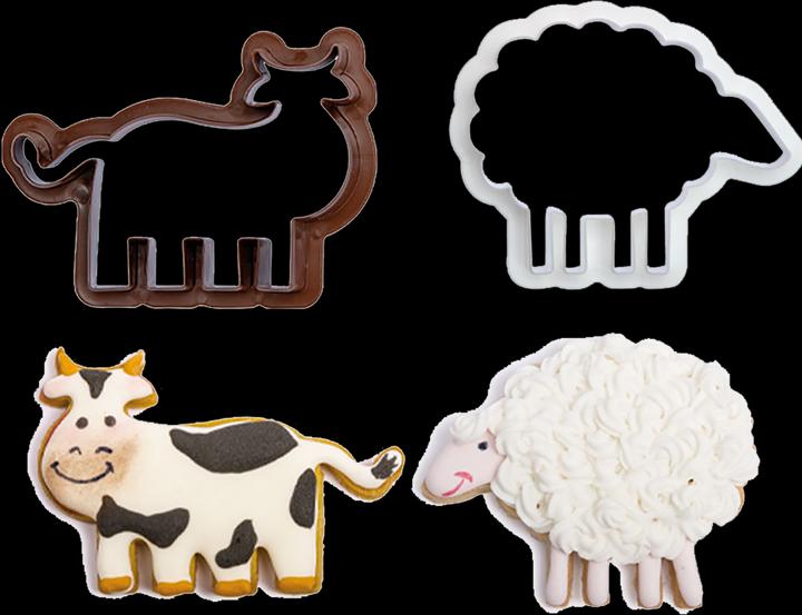 Actual product image Decora Cookie cutter - farm animals (4pcs)