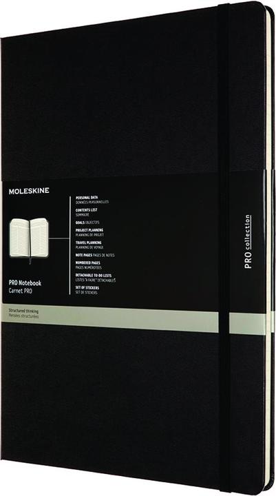 Image du produit Moleskine Pro (A4, À rayures, Couverture rigide)