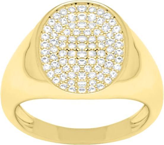 Image du produit Candy Bague Zeta, argent sterling 925, plaqué or (52, Argent 925)