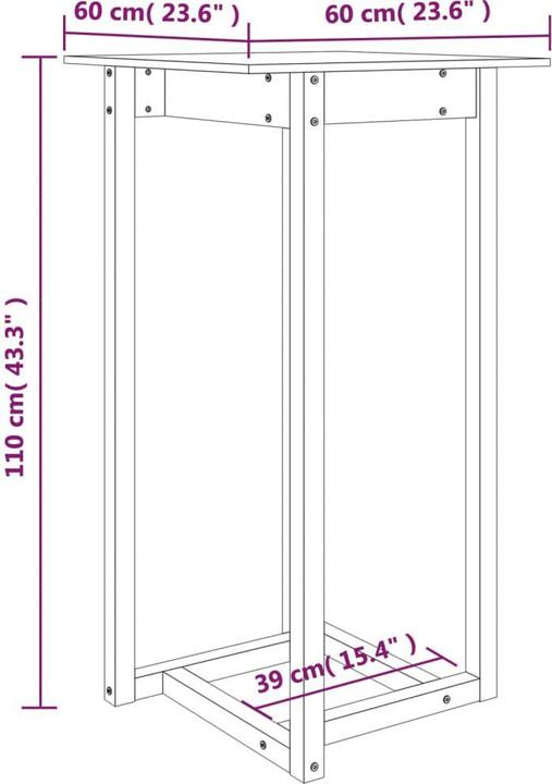 Immagine prodotto VidaXL Ambros (60 x 60 x 110 cm)