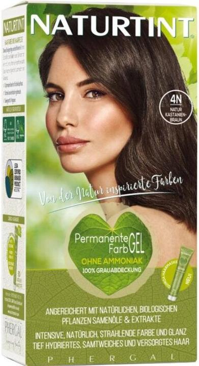 Naturtint Permanentes Haarfarbegel 4N Natur Kastanienbraun ohne Ammoniak (4N Natur Kastanienbraun ohne Ammoniak)