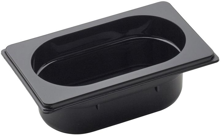 Immagine prodotto GN Schalen Contenitore GN 1/9 65 policarbonato nero 17,6x10,8cm H6,5cm (GN 1/9)