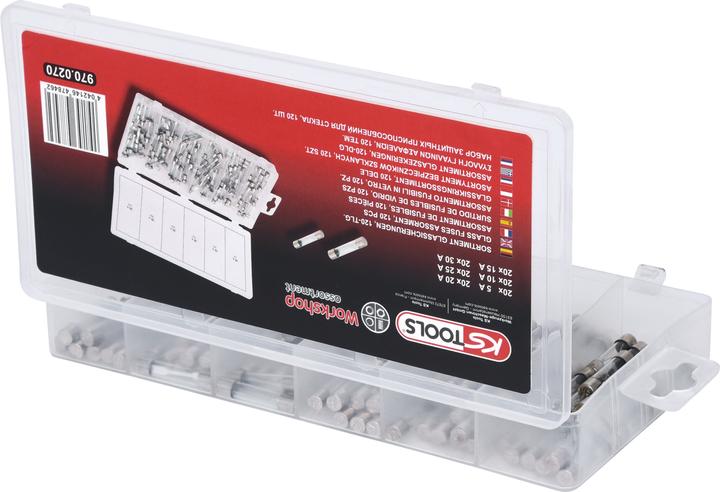 Produktbild KS Tools Sortiment Glassicherungen (Feinsicherung, 30 A, Träge)