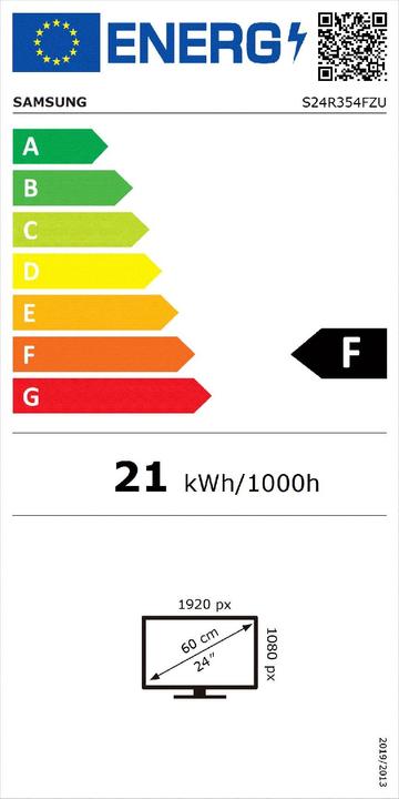 Energie-Label Samsung S24R354FZU (1920 x 1080 Pixel, 24")