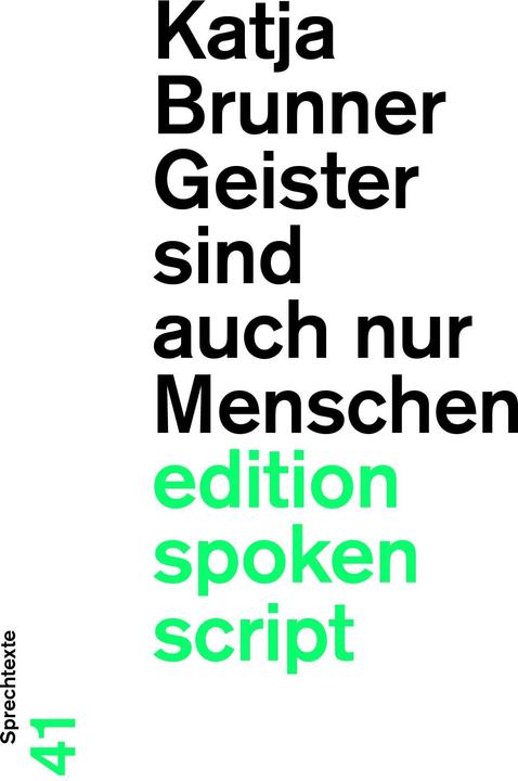 Produktbild Geister sind auch nur Menschen (Deutsch, Katja Brunner, 2021)